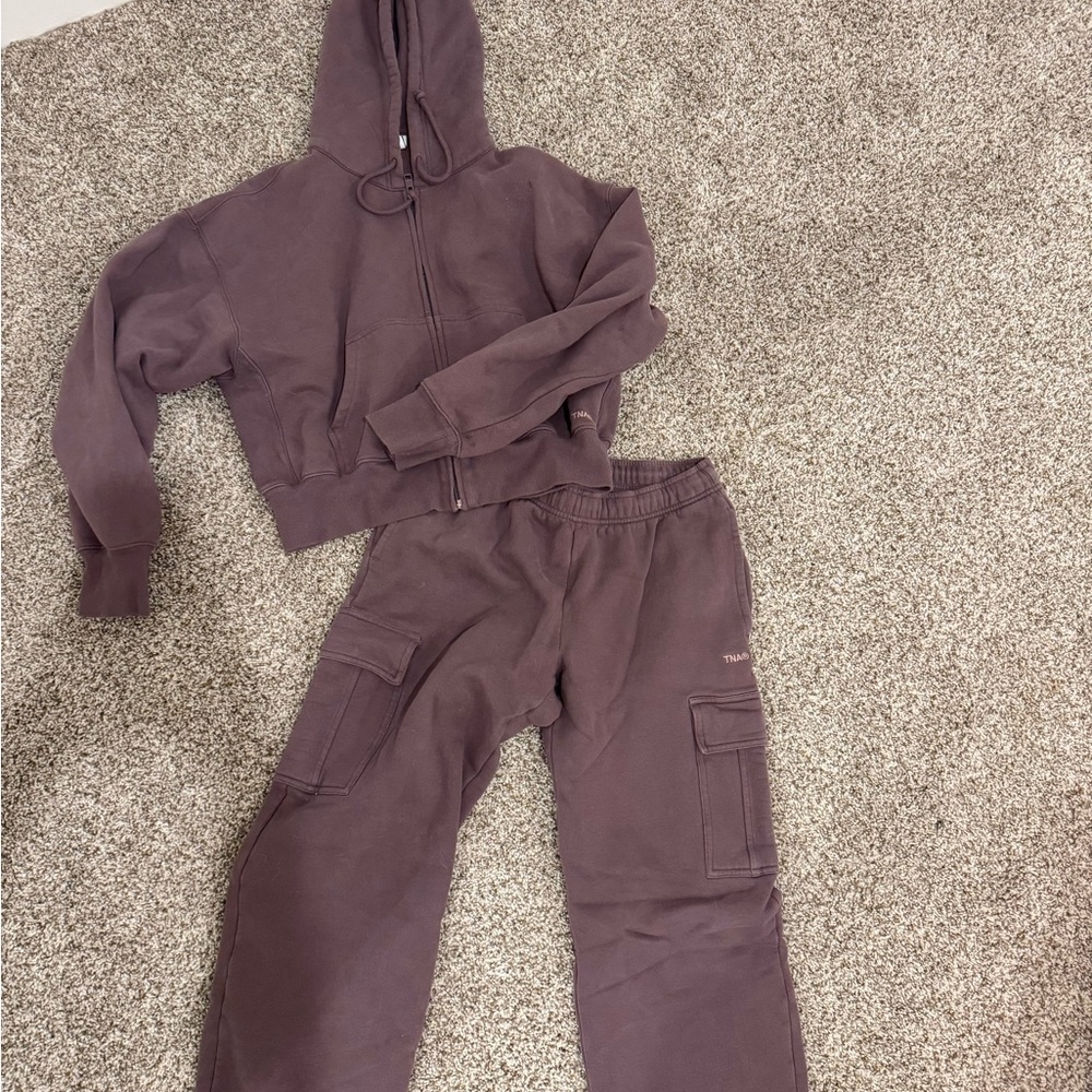 Aritzia TNA Jogger Set in Deep Purple